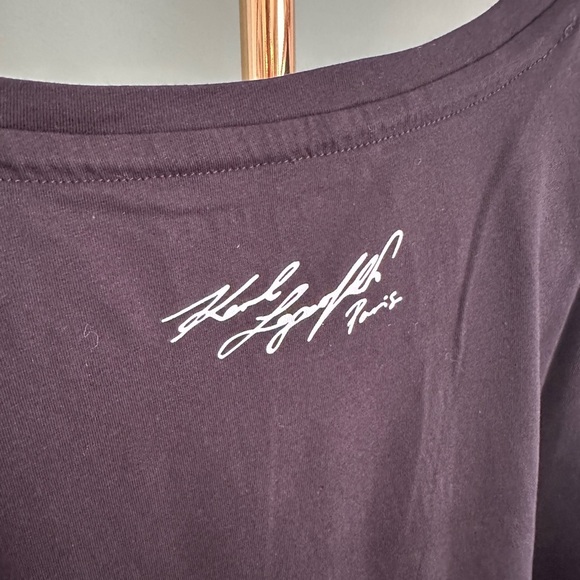 NWT! NEW! Karl Lagerfeld Paris Hotfix Choupette Embellished Cat Women T-Shirt - Picture 8 of 15